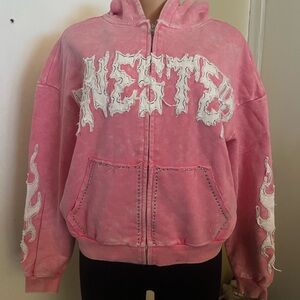 Pink Women's Hoodie Jacket